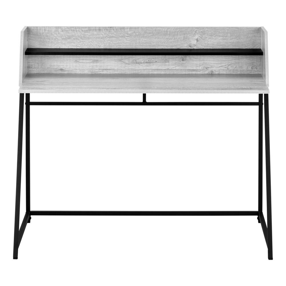 Linn - Computer Desk Home Office Laptop Storage Shelves 48"L Work Grey