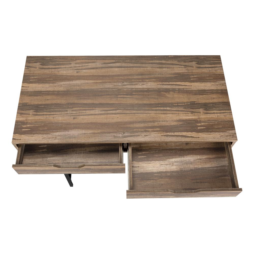 Janna - Computer Desk Home Office Laptop Storage Drawers 48"L Work Brown