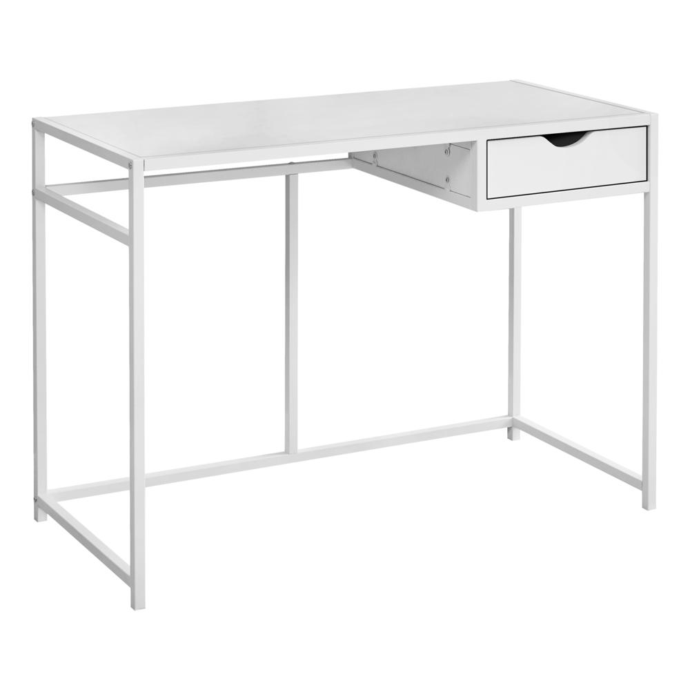 Barrett - Computer Desk Home Office Laptop Storage Drawer 42"L Work White