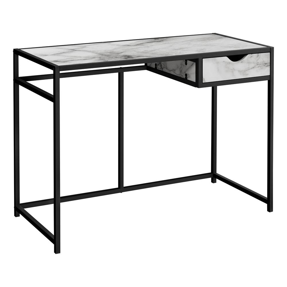 Iden - Computer Desk Home Office Laptop Storage Drawer 42"L Work White