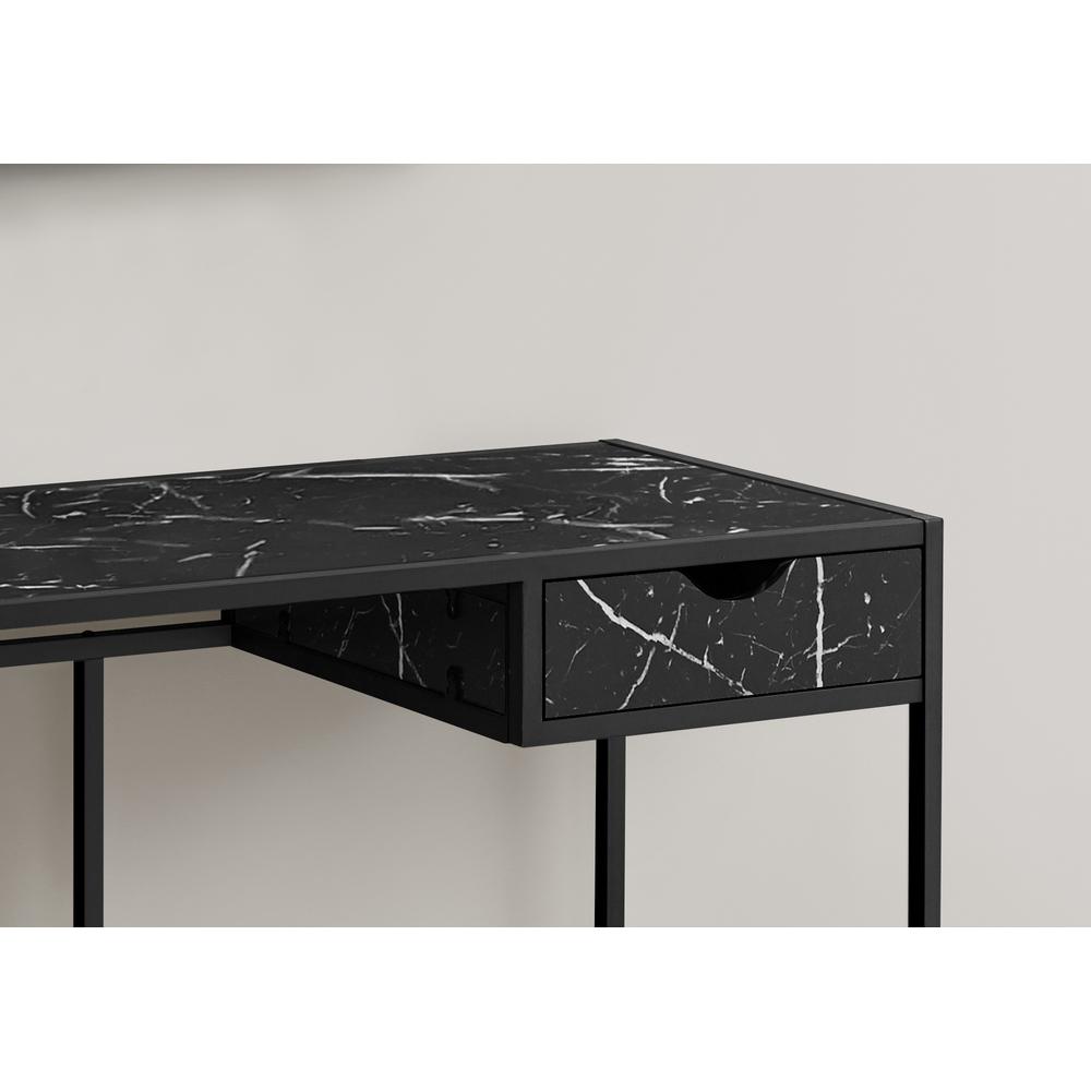 Jaspen - Computer Desk Home Office Laptop Storage Drawer 42"L Work Black