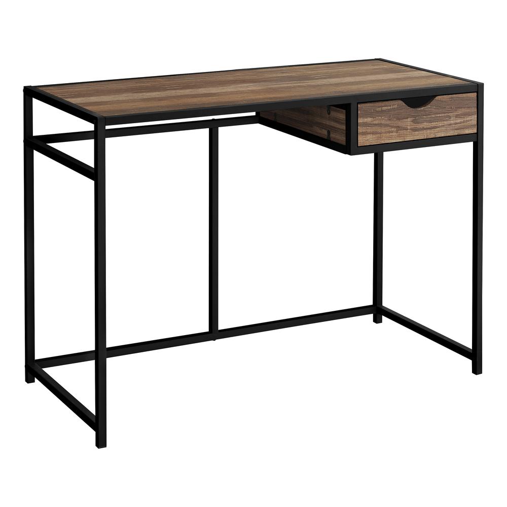 Landry - Computer Desk Home Office Laptop Storage Drawer 42"L Work Brown