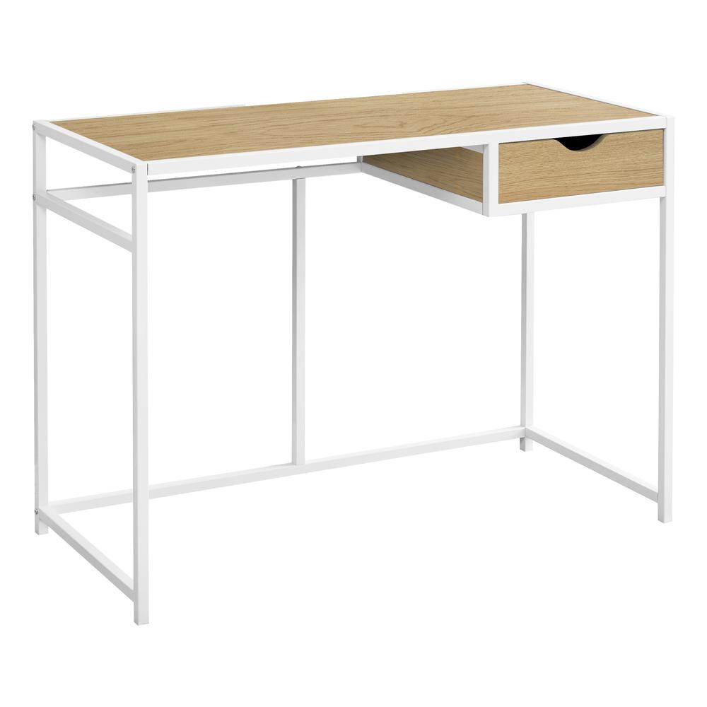 Morigan - Computer Desk Home Office Laptop Storage Drawer 42"L Work Natural