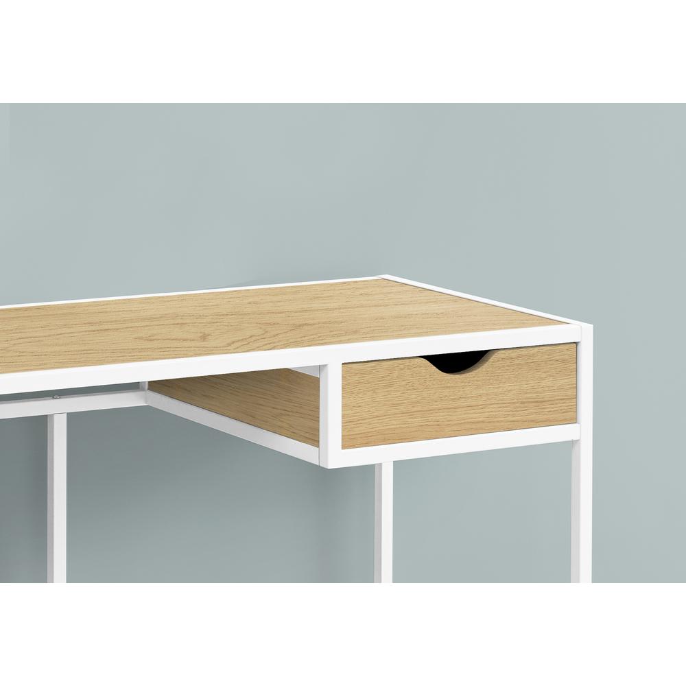 Morigan - Computer Desk Home Office Laptop Storage Drawer 42"L Work Natural