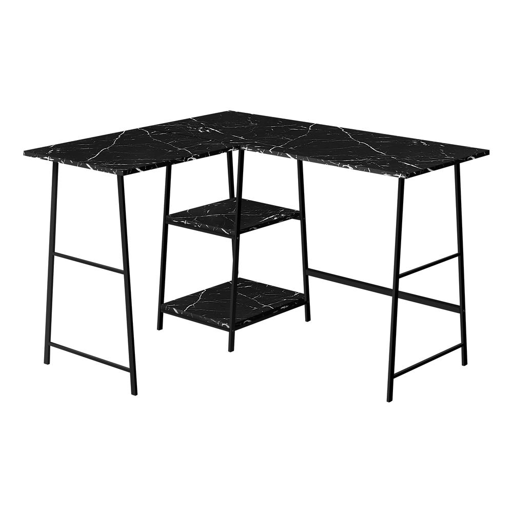 Gaenor - Computer Desk Home Office Corner Storage Shelves 48"L L Shape