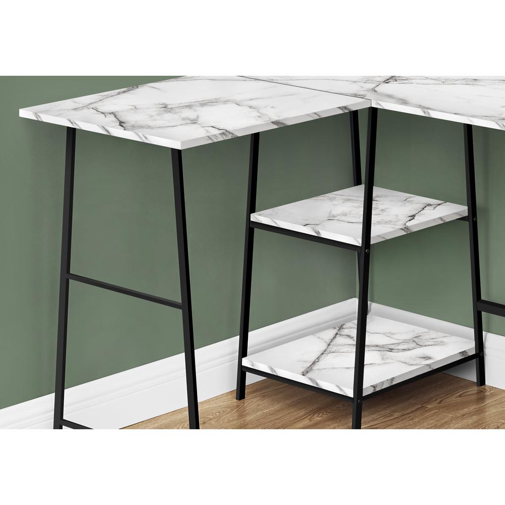 Hallie - Computer Desk Home Office Corner Storage Shelves 48"L L Shape