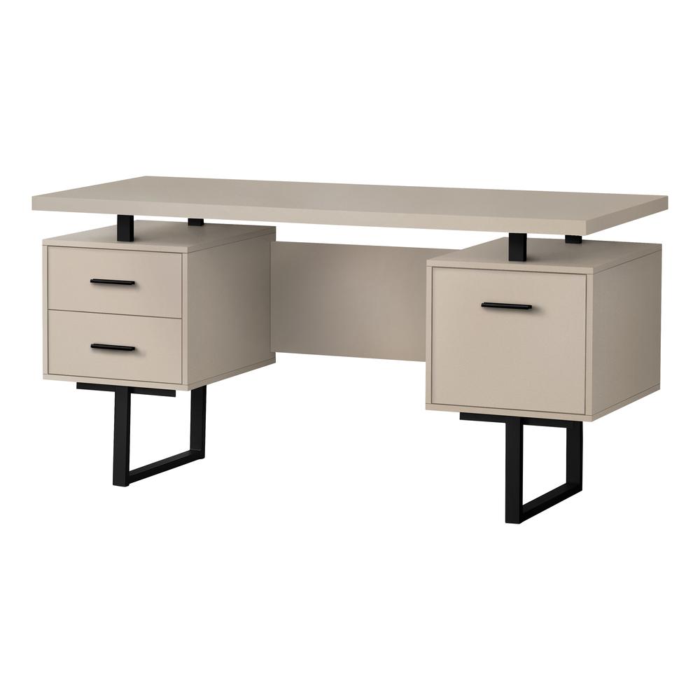 Parson - Computer Desk Home Office Laptop Left Right Set-up Storage Drawers