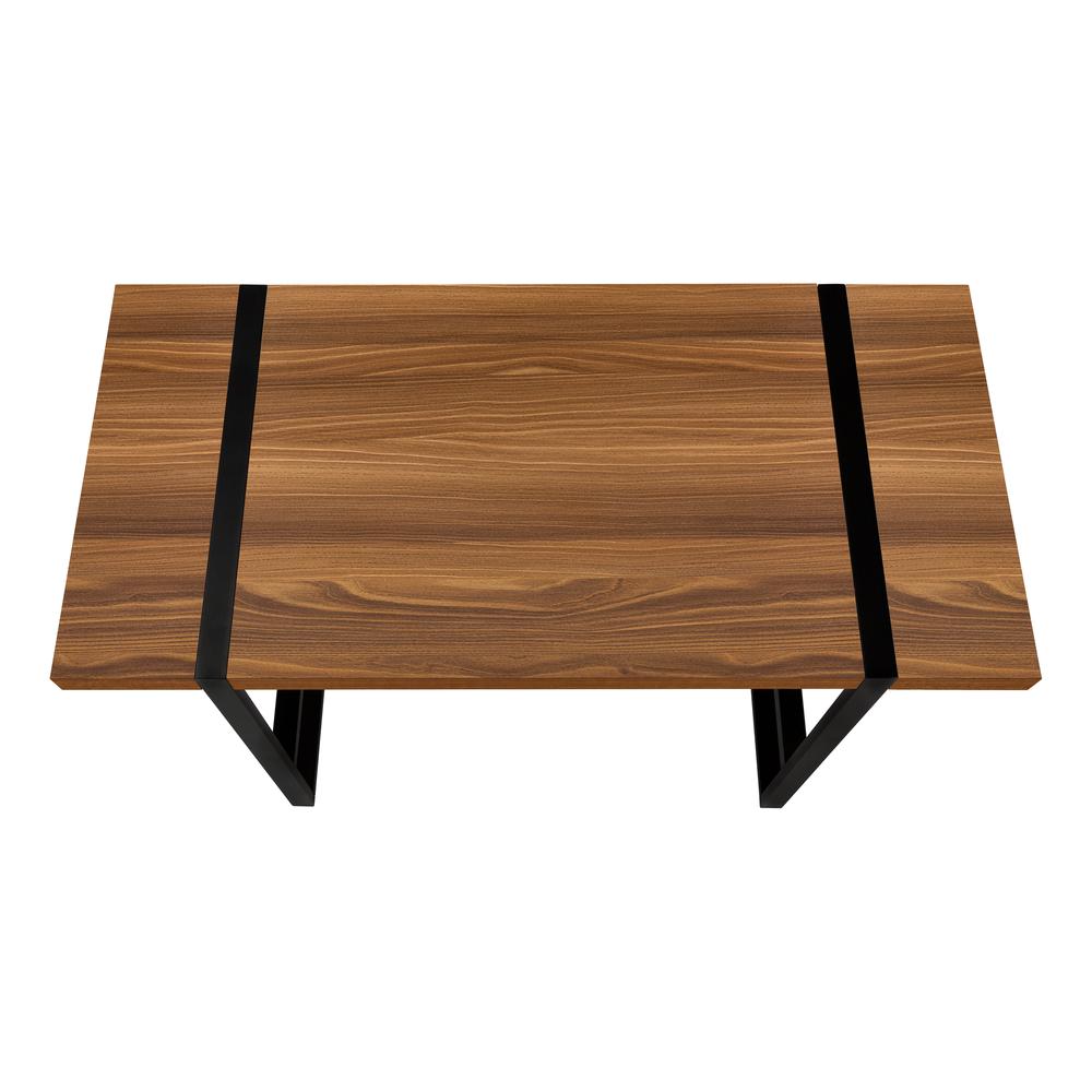 Dacian - Computer Desk Home Office Laptop 48"L Work Walnut Laminate Black