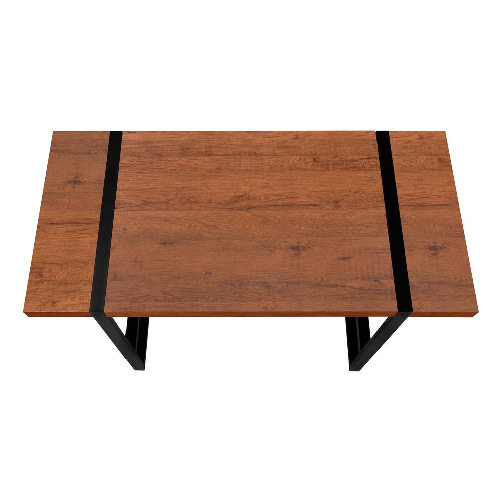 Fields - Computer Desk Home Office Laptop 48"L Work Brown Laminate Black