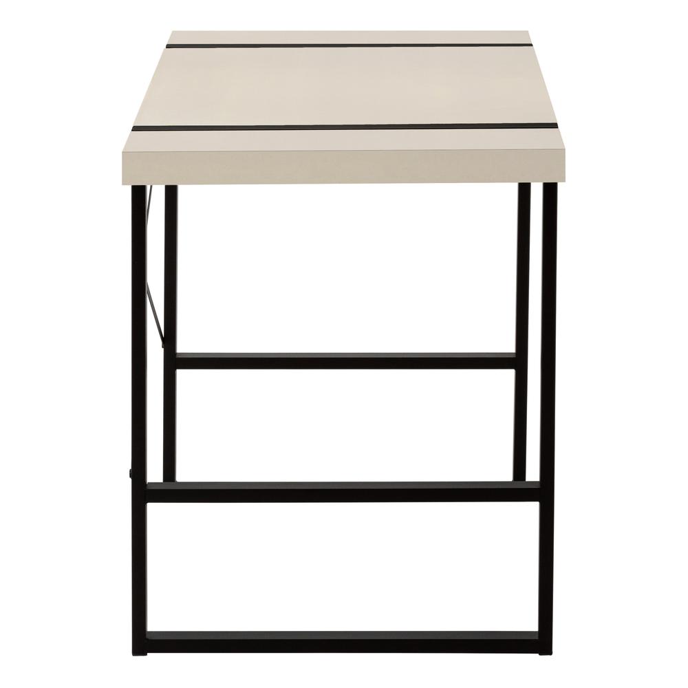 Suvi - Computer Desk Home Office Laptop 48"L Work Beige Laminate Black