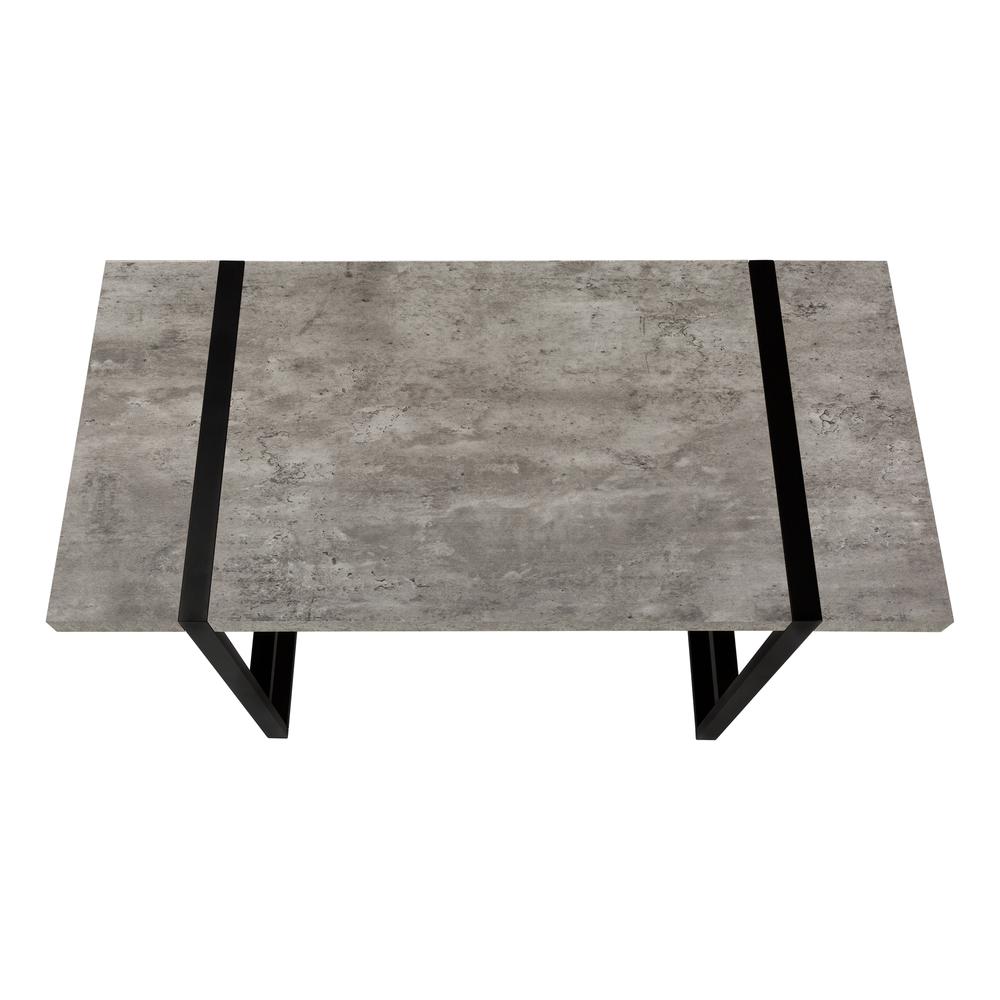 Beagan - Computer Desk Home Office Laptop 48"L Work Grey Laminate Black