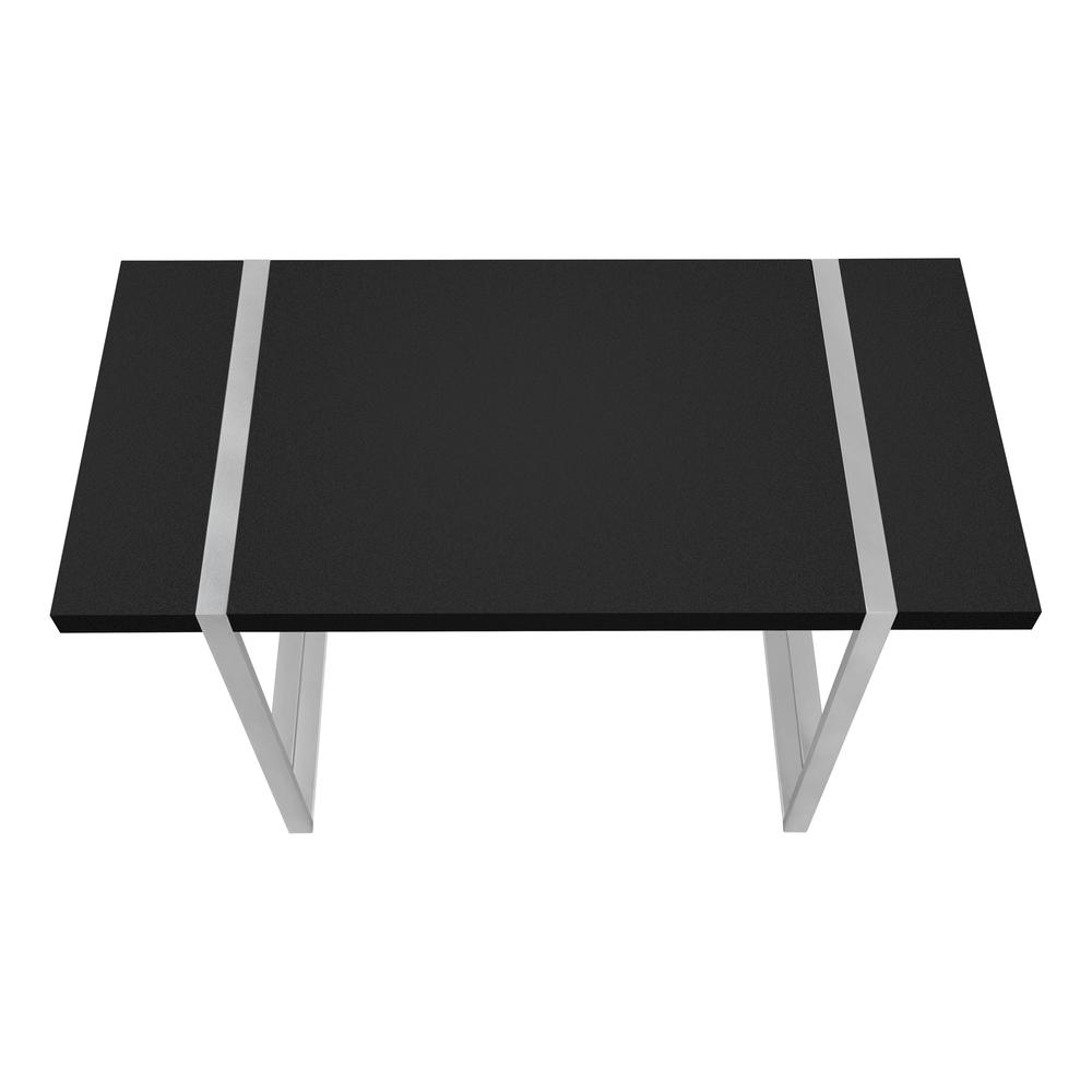 Hancock - Computer Desk Home Office Laptop 48"L Work Black Laminate Grey