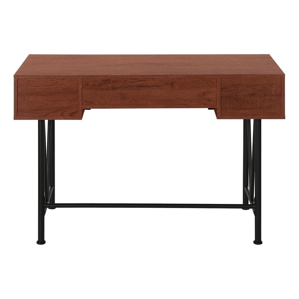 Tarmon - Computer Desk Home Office Laptop Storage Drawers 48"L Work Brown