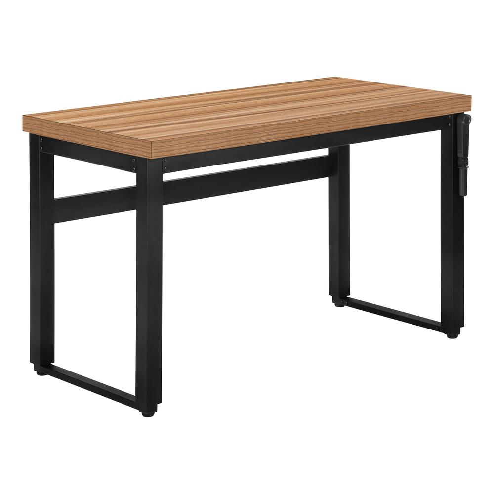 Jaclyn - Computer Desk Home Office Standing Adjustable 48"L Work Laptop Brown