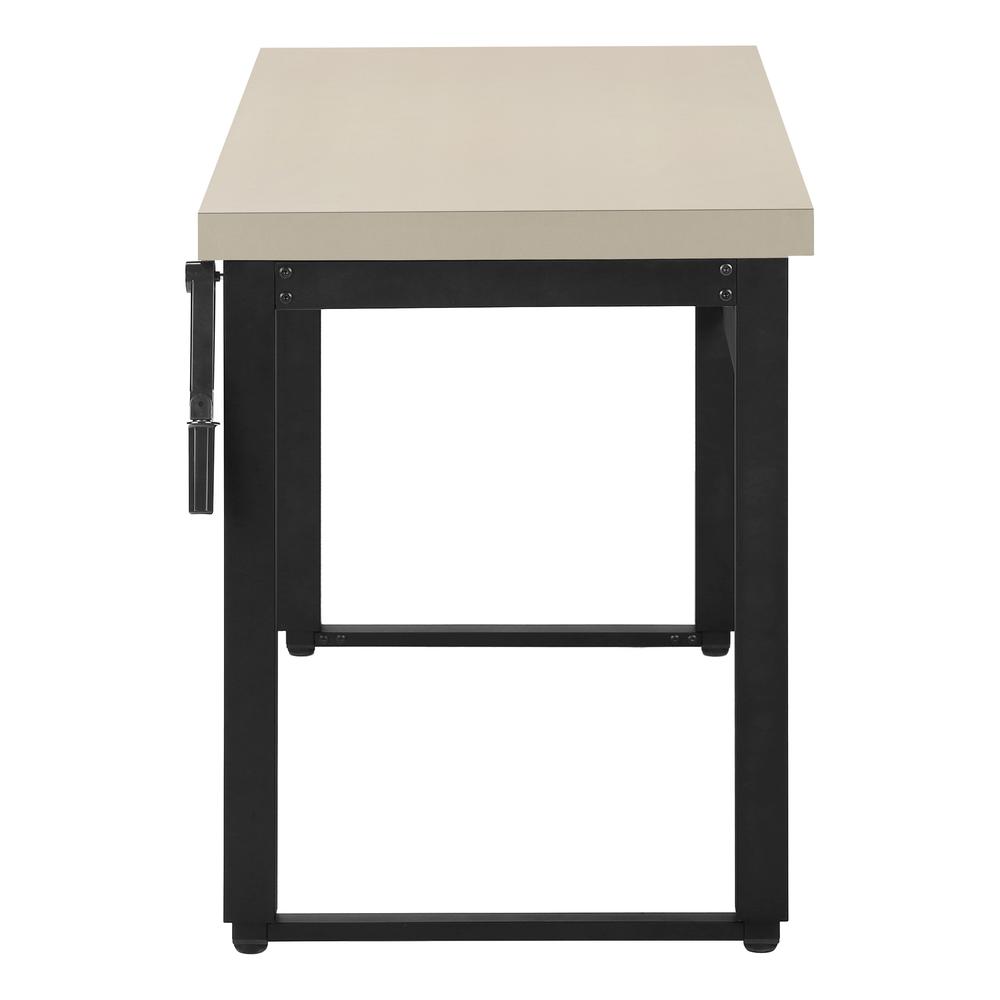 Dena - Computer Desk Home Office Standing Adjustable 48"L Work Laptop Beige