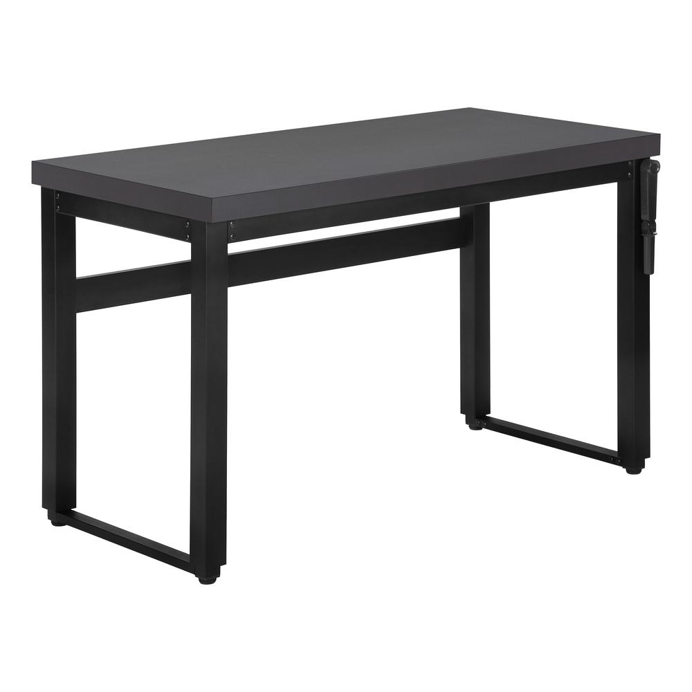 Ardon - Computer Desk Home Office Standing Adjustable 48"L Work Laptop Grey