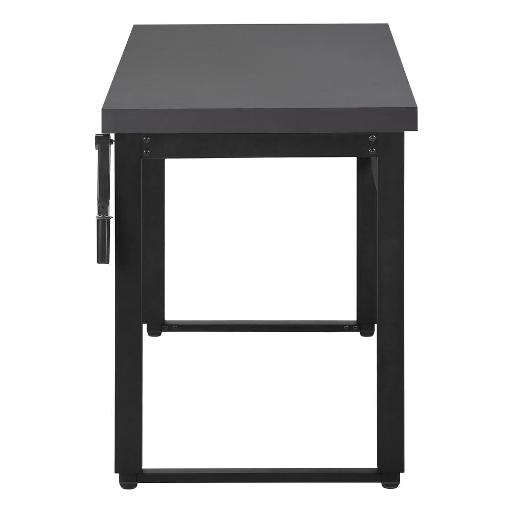 Ardon - Computer Desk Home Office Standing Adjustable 48"L Work Laptop Grey
