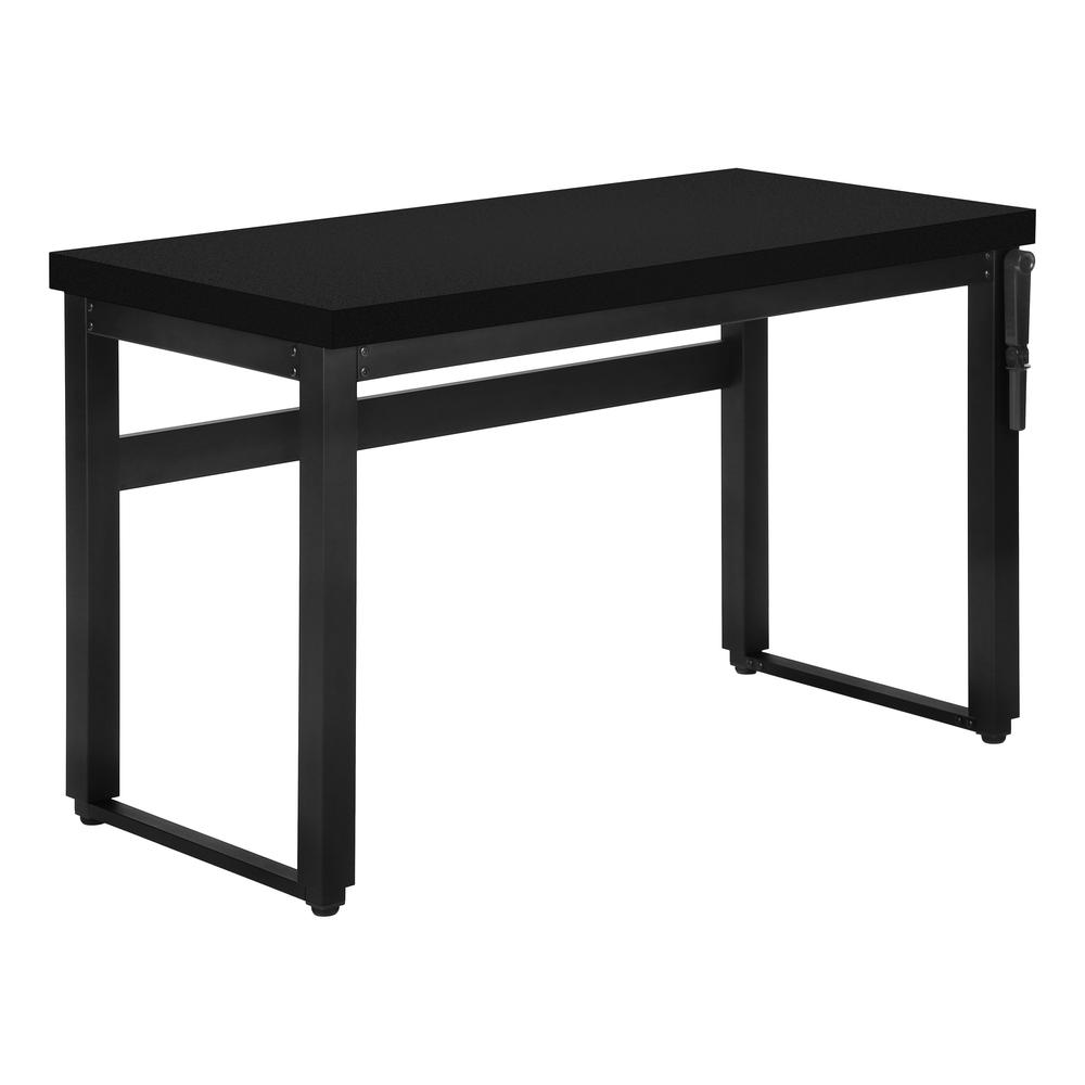 Caine - Computer Desk Home Office Standing Adjustable 48"L Work Laptop Black