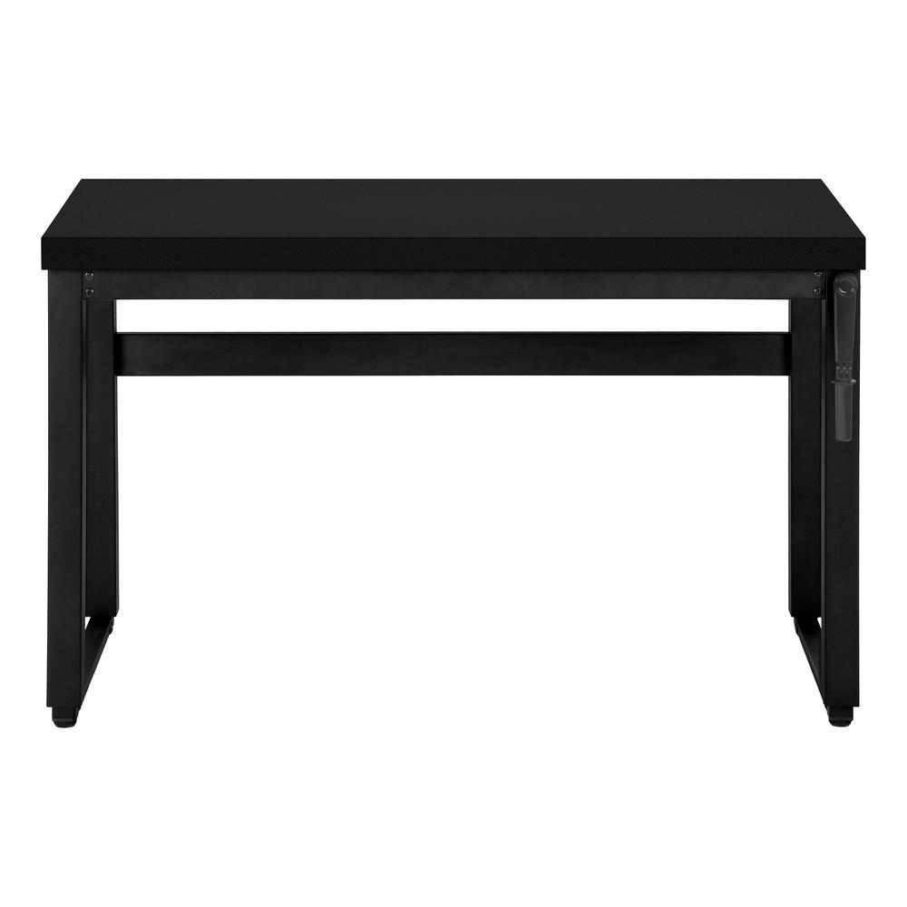Caine - Computer Desk Home Office Standing Adjustable 48"L Work Laptop Black