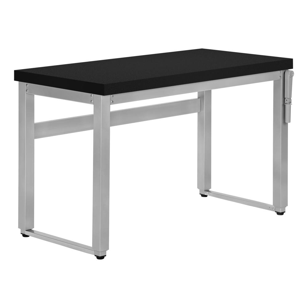 Clovis - Computer Desk Home Office Standing Adjustable 48"L Work Laptop Black