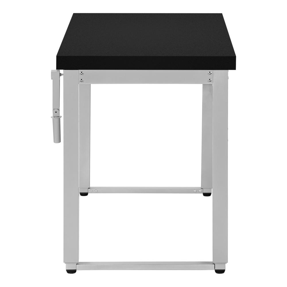 Clovis - Computer Desk Home Office Standing Adjustable 48"L Work Laptop Black