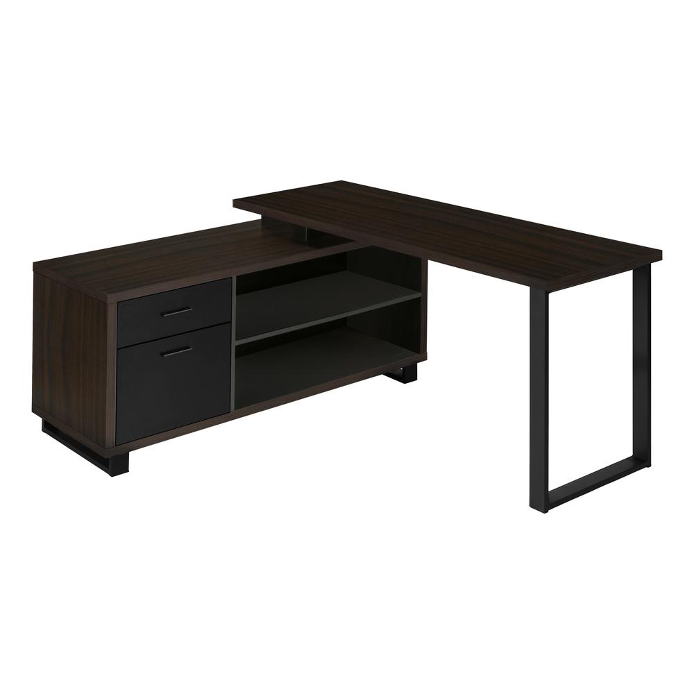 Faulkner - Computer Desk Home Office Corner Storage Drawers 72"L L Shape