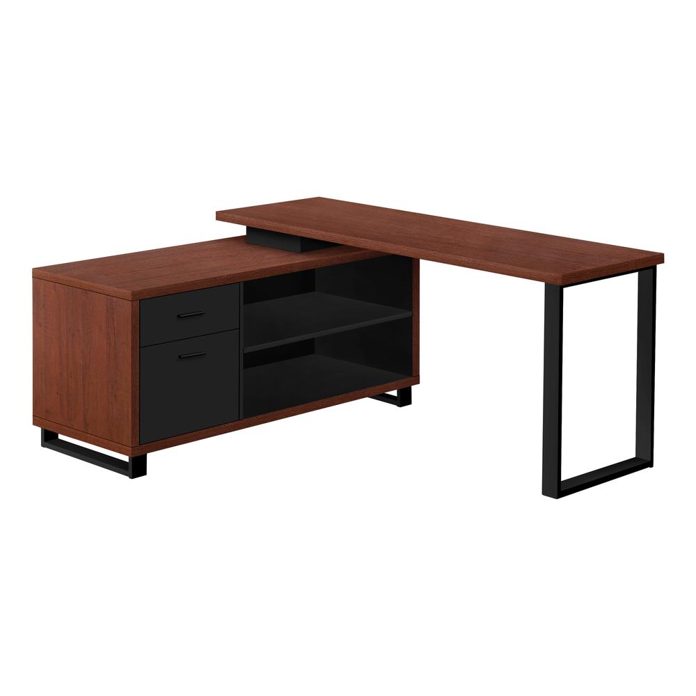 Halian - Computer Desk Home Office Corner Storage Drawers 72"L L Shape