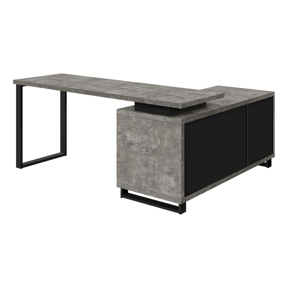 Falan - Computer Desk Home Office Corner Storage Drawers 72"L L Shape