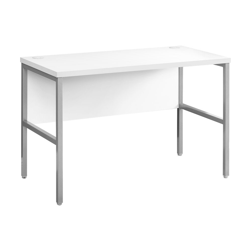 Genna - Computer Desk 48"L Work Home Office Commercial Grade White Laminate