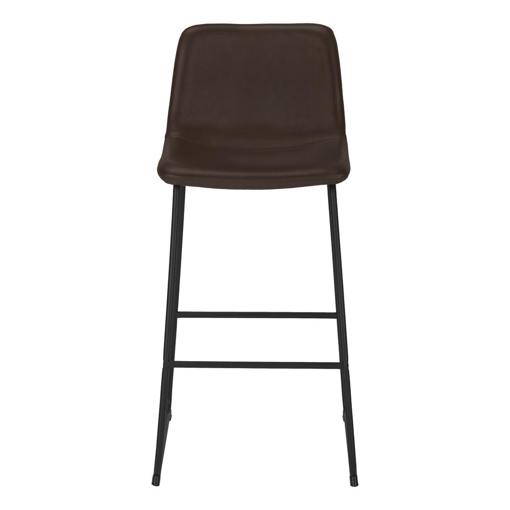 Dariana - Office Chair Bar Height Standing Computer Desk Work Brown Leather