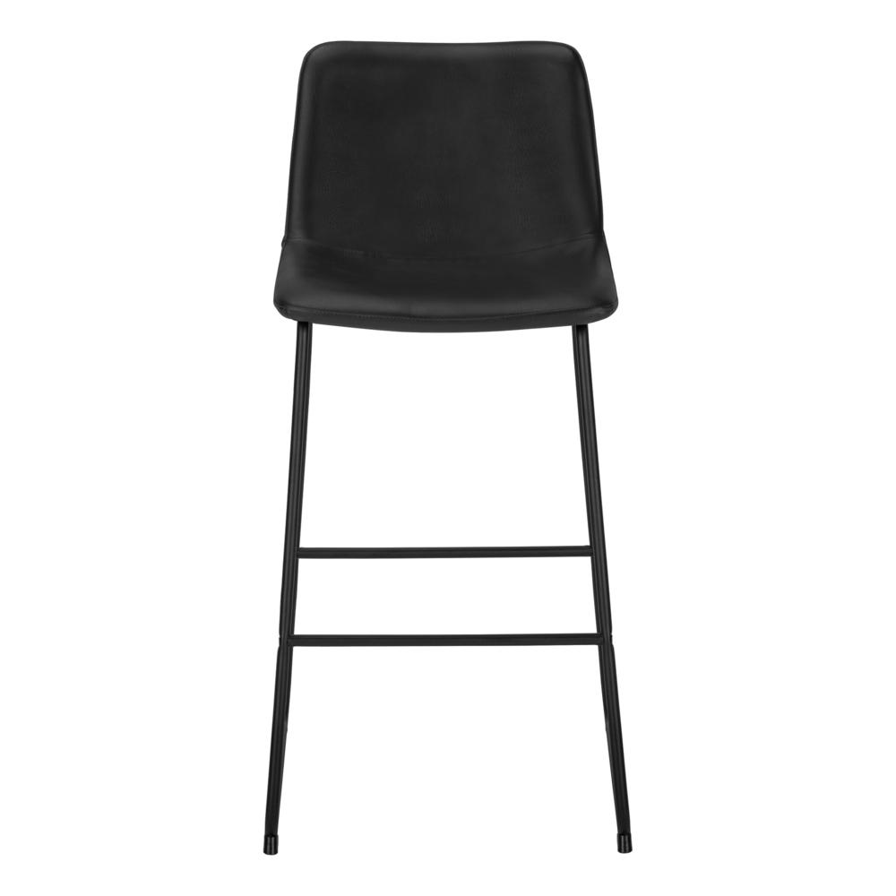 Caelia - Office Chair Bar Height Standing Computer Desk Work Black Leather