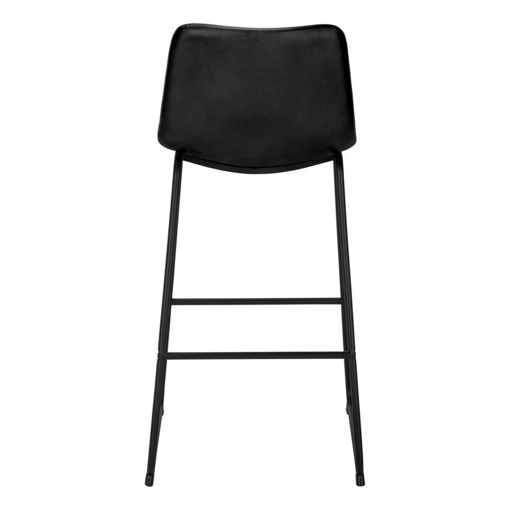 Caelia - Office Chair Bar Height Standing Computer Desk Work Black Leather