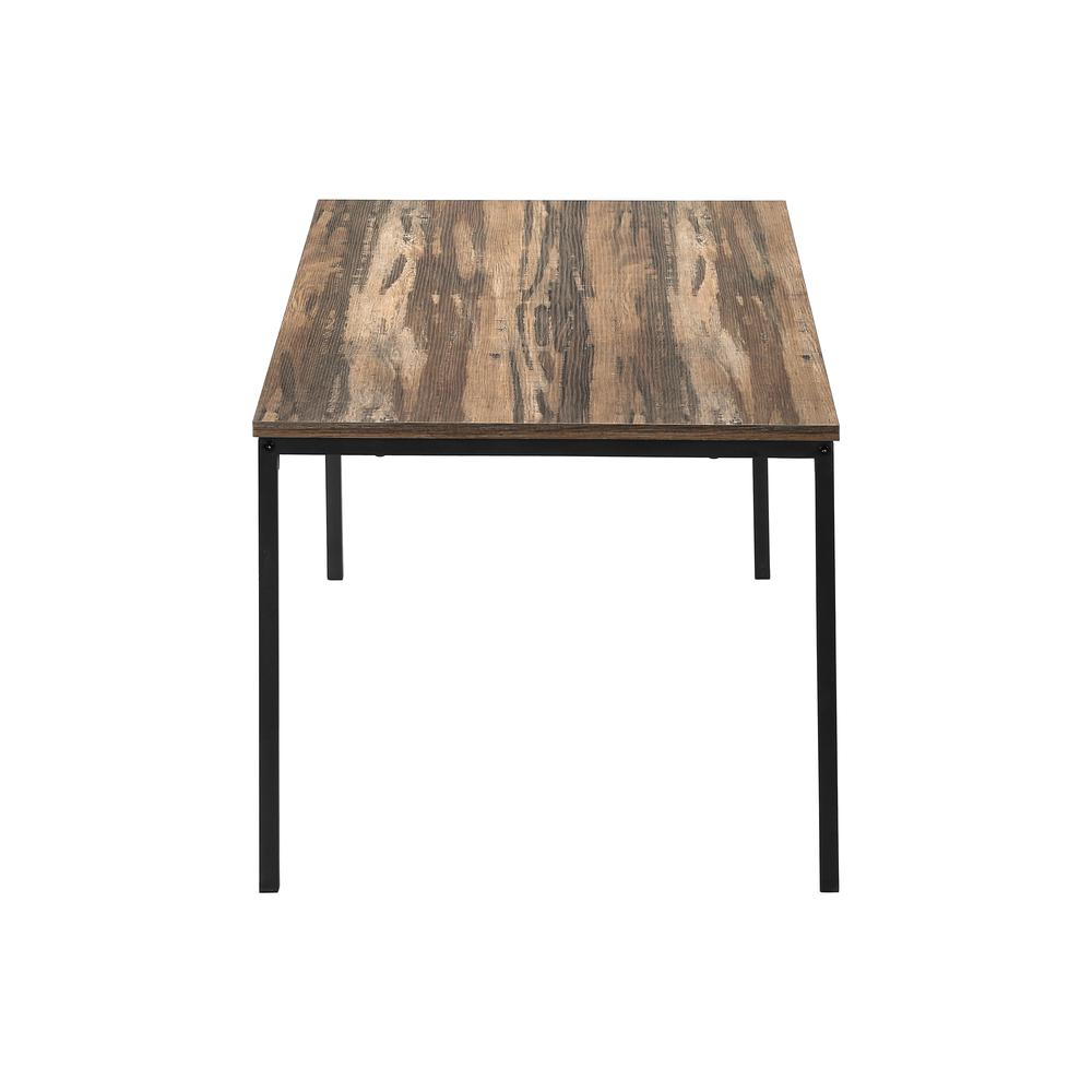 Sakura - Table Set 3pcs Set Coffee End Black Metal Brown Reclaimed