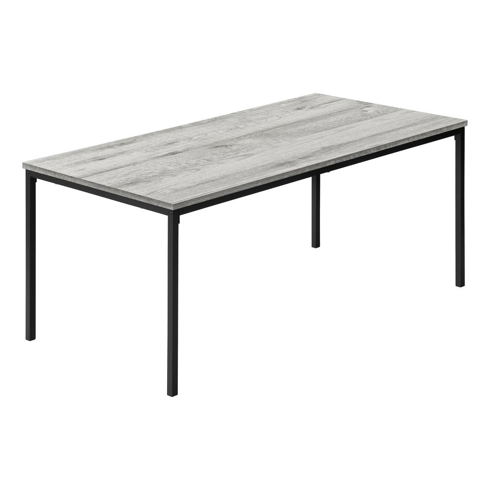 Thalia - Table Set 3pcs Set Coffee End Black Metal Grey Laminate