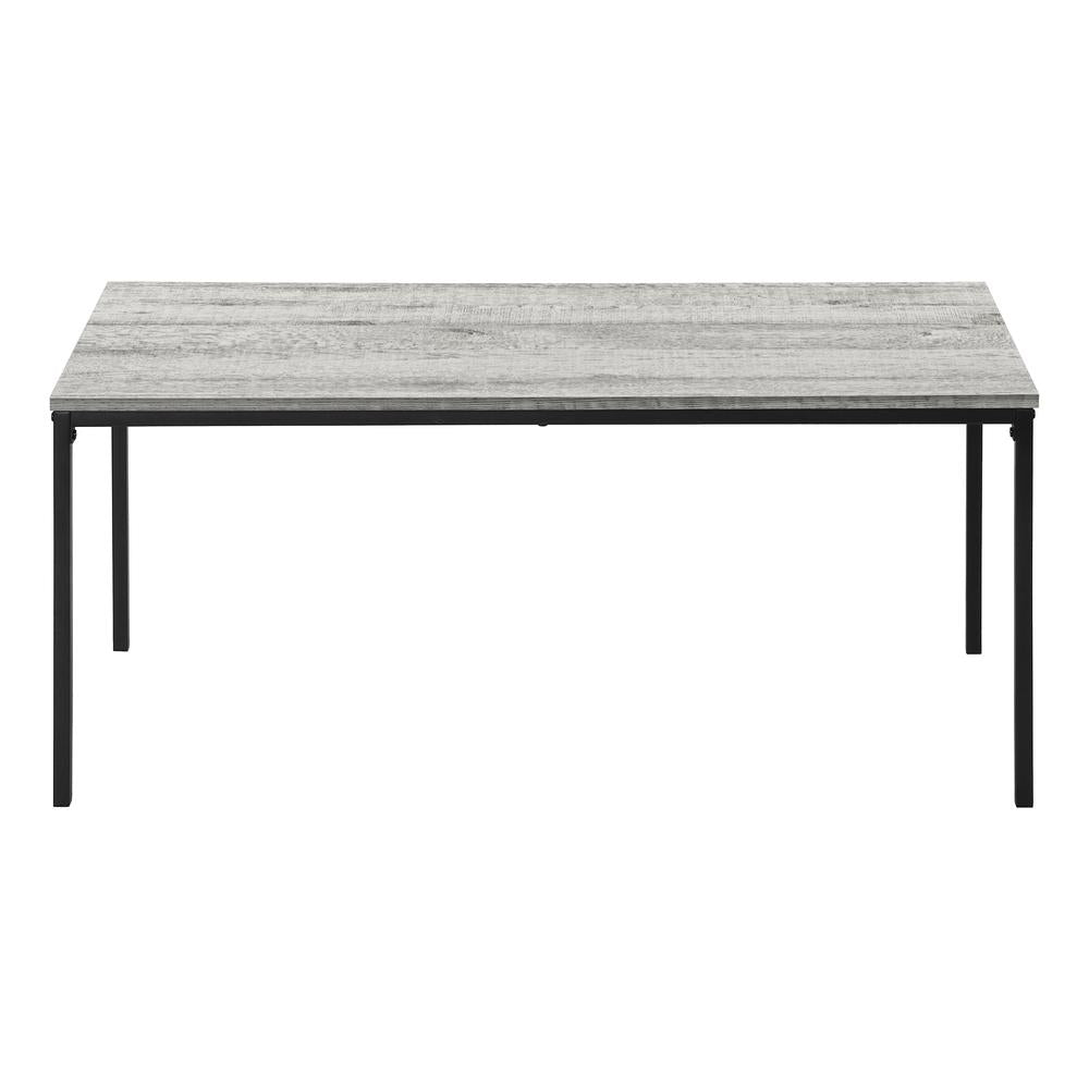 Thalia - Table Set 3pcs Set Coffee End Black Metal Grey Laminate