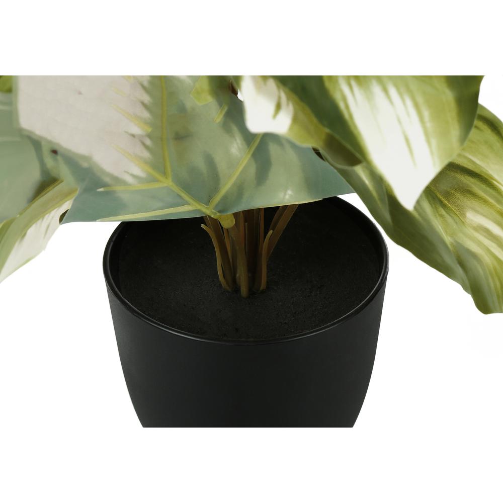 Ovalet - Artificial Plant 13" Tall Monstera Calthea Indoor Faux Fake Table