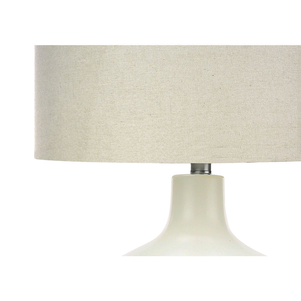 Aveena - Lighting 25"H Table Lamp Ivory / Cream Shade Cream Ceramic