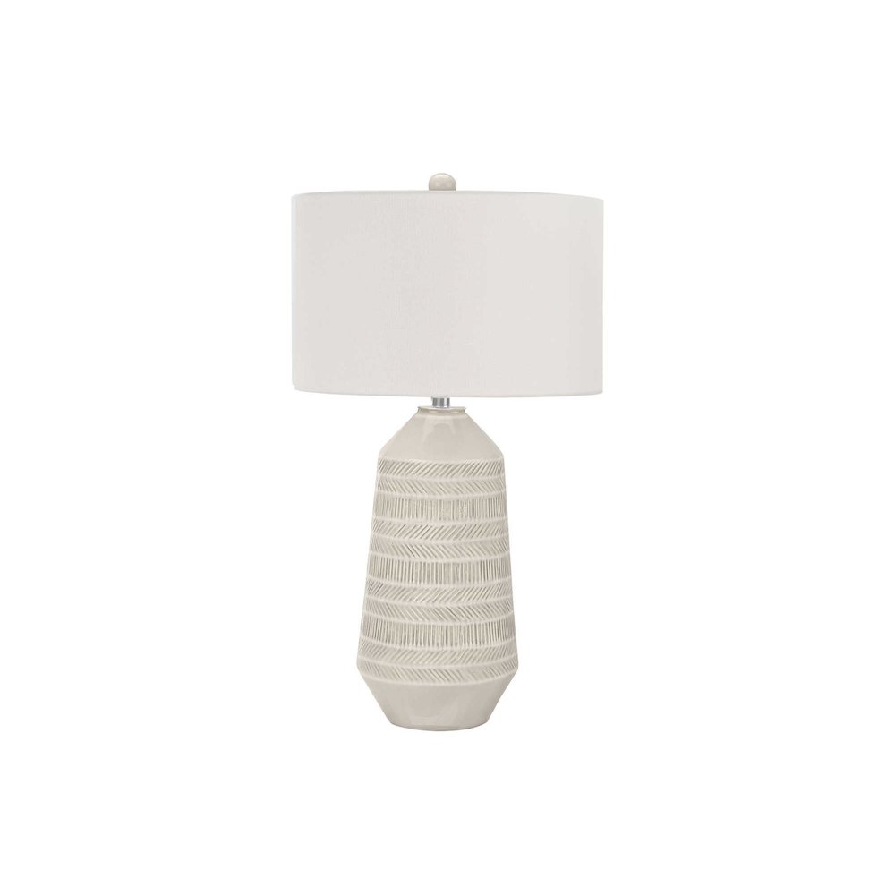 Colandra - Lighting 33"H Table Lamp Ivory / Cream Shade Cream Ceramic