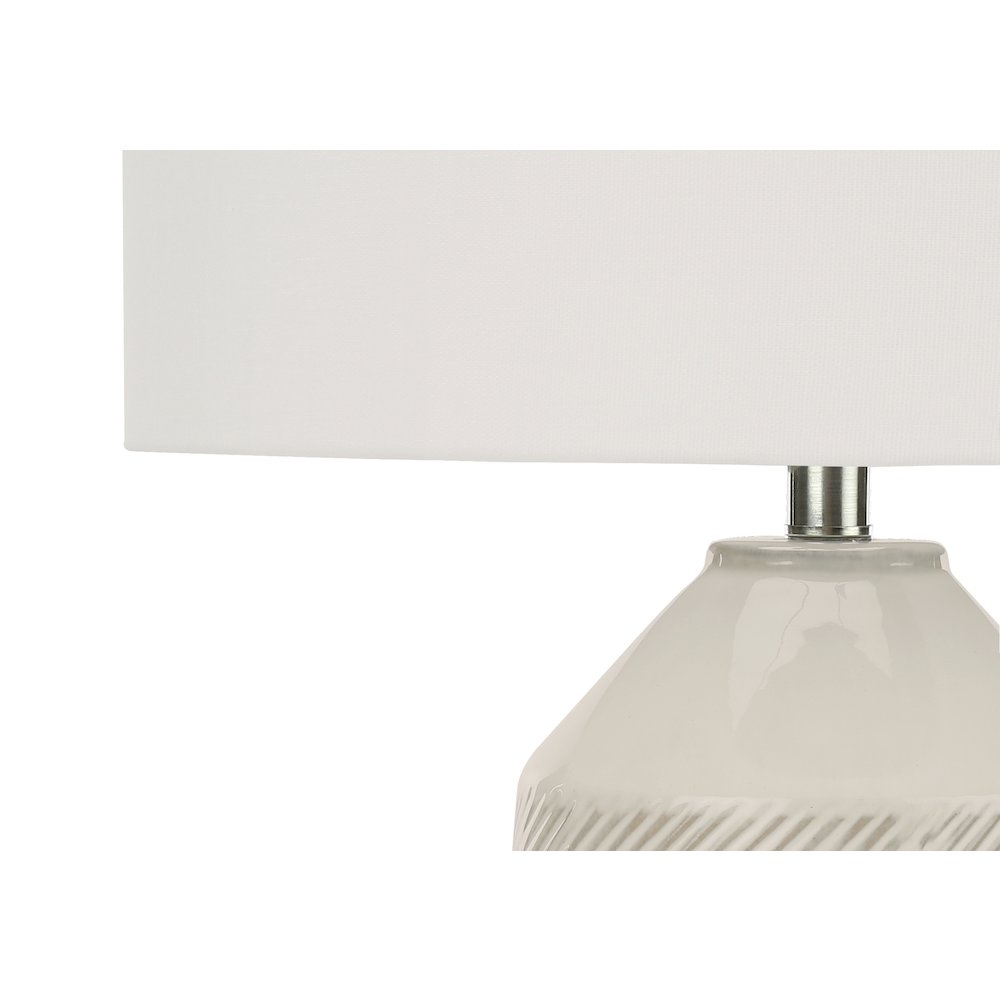 Colandra - Lighting 33"H Table Lamp Ivory / Cream Shade Cream Ceramic