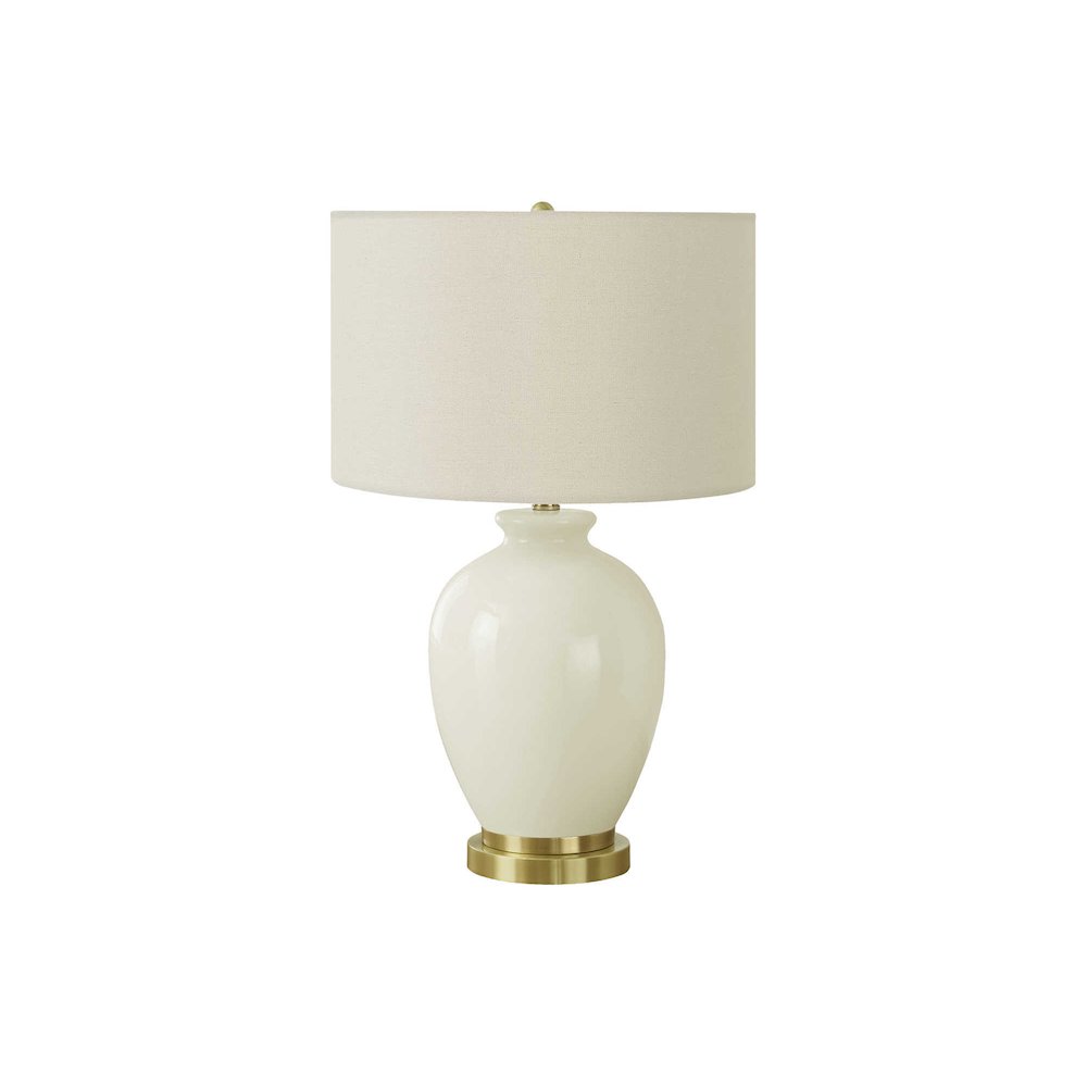 Tacita - Lighting 26"H Table Lamp Ivory / Cream Shade Cream Ceramic
