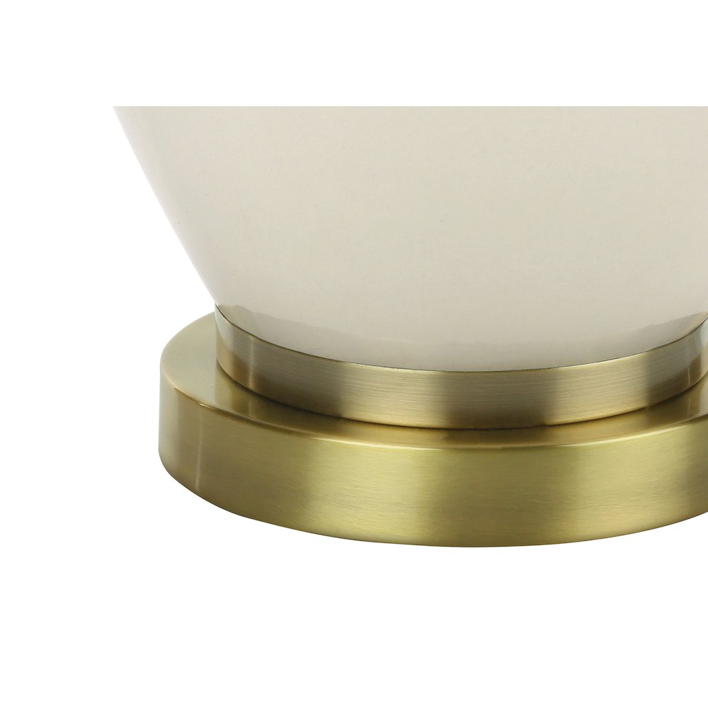 Tacita - Lighting 26"H Table Lamp Ivory / Cream Shade Cream Ceramic