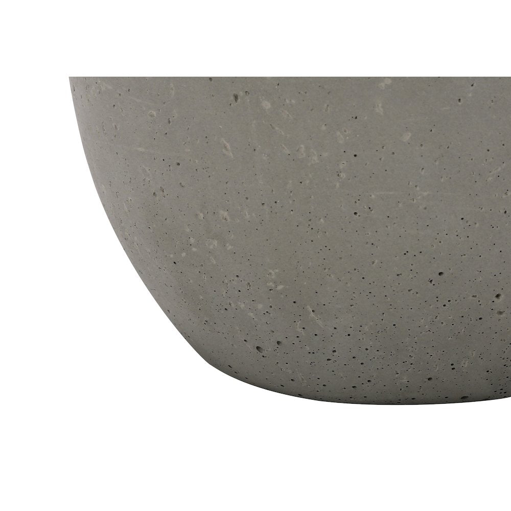 Didrika - Lighting 20"H Table Lamp Grey Concrete Ivory / Cream Shade