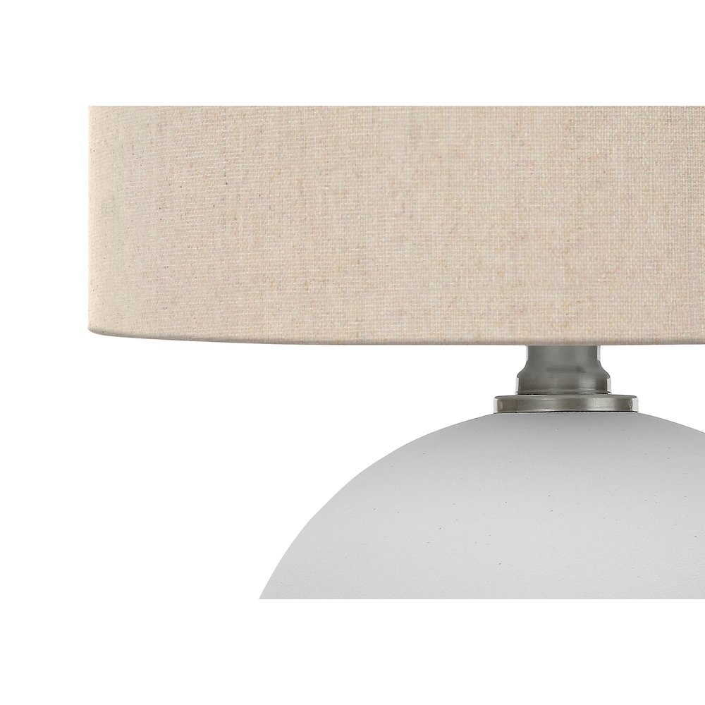 Veruca - Lighting 16"H Table Lamp Cream Shade Cream Ceramic Contemporary