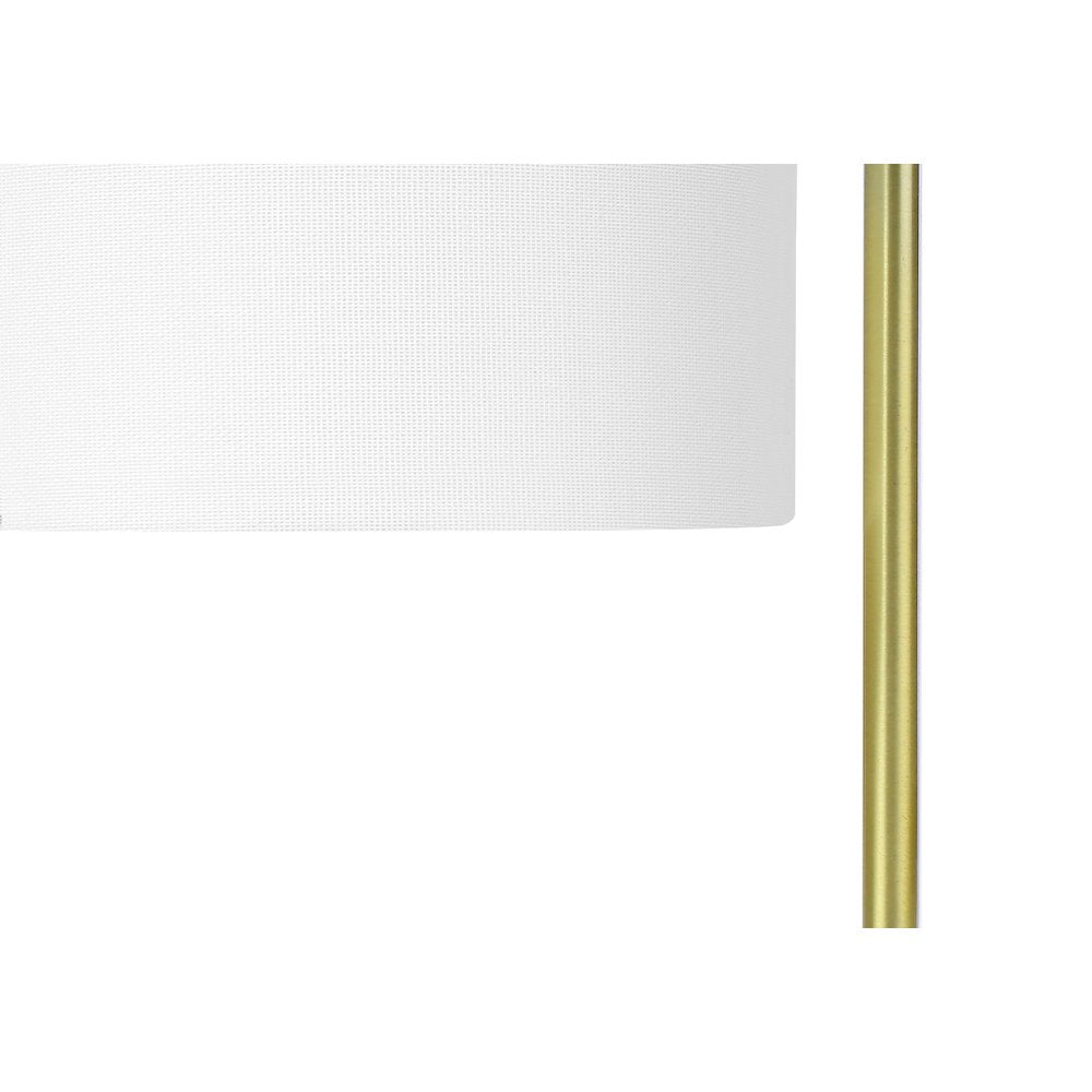 Bistra - Lighting 20"H Table Lamp White Marble Ivory / Cream Shade