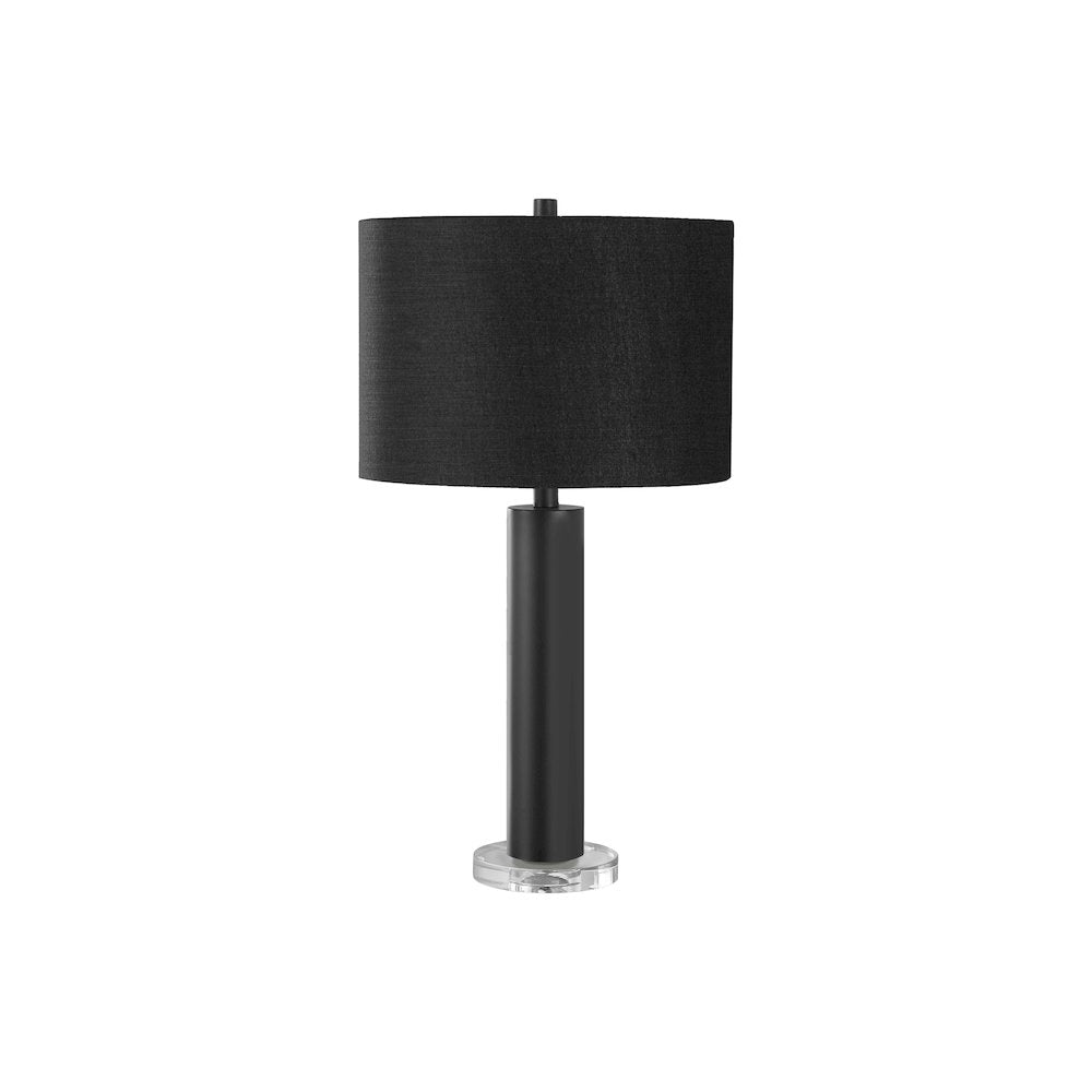 Adora - Lighting 28"H Table Lamp Black Metal Black Shade Contemporary