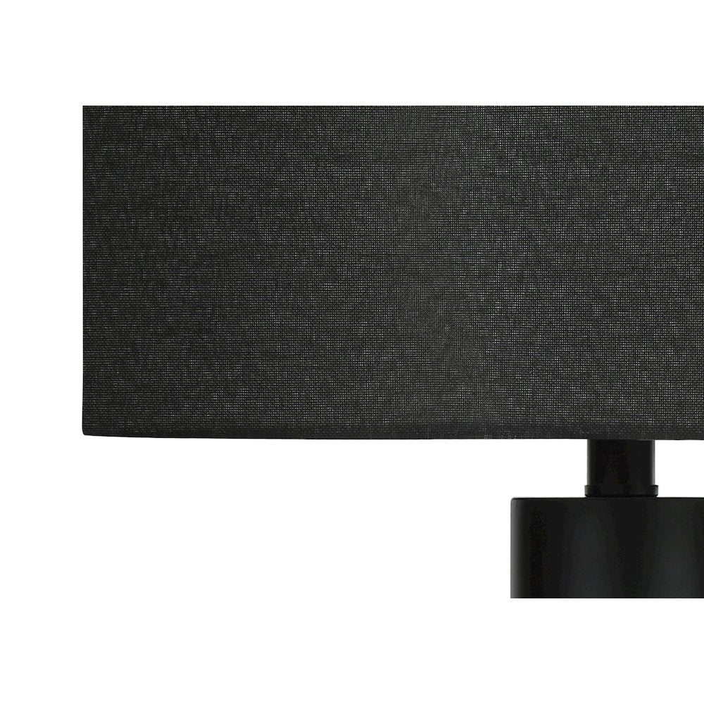 Adora - Lighting 28"H Table Lamp Black Metal Black Shade Contemporary