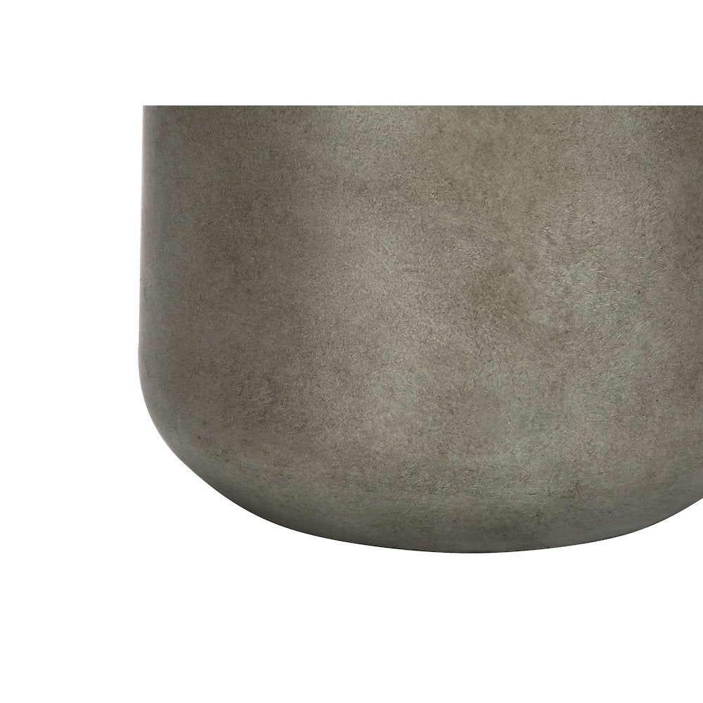 Miami - Lighting 24"H Table Lamp Grey Concrete Beige Shade Contemporary