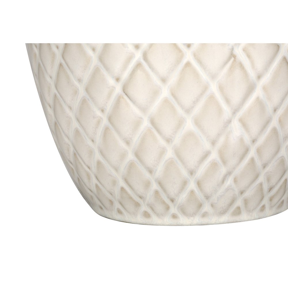 Palm - Lighting 25"H Table Lamp Cream Ceramic Ivory / Cream Shade