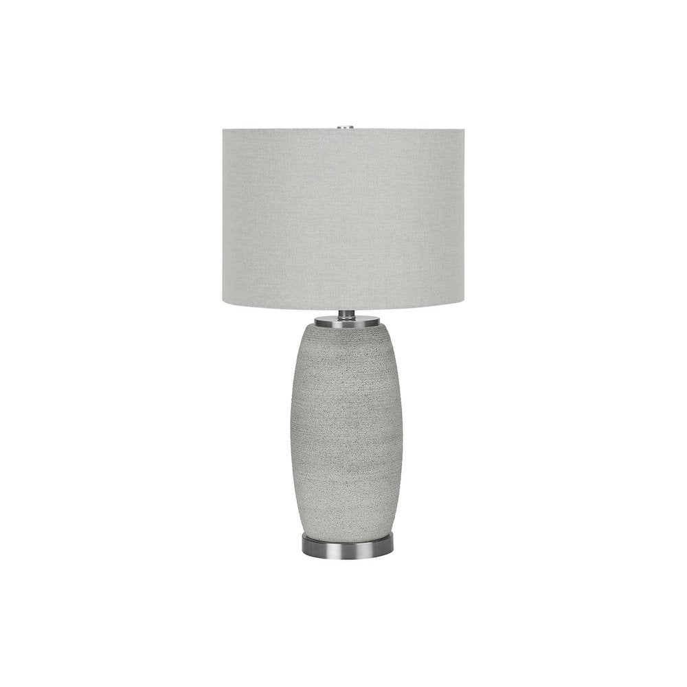 Seana - Lighting 25"H Table Lamp Grey Ceramic Grey Shade Modern