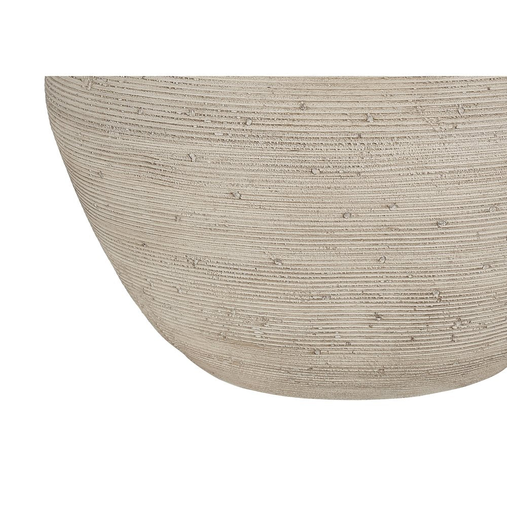 Bethari - Lighting 25"H Table Lamp Cream Concrete Beige Shade Contemporary